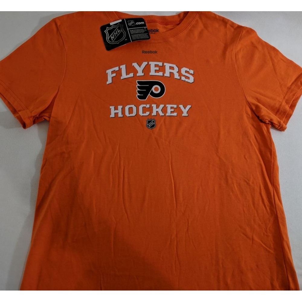 Reebok Women's Small Philadelphia Flyers NHL Hockey T‑Shirt Tee Shirt NEW NWT